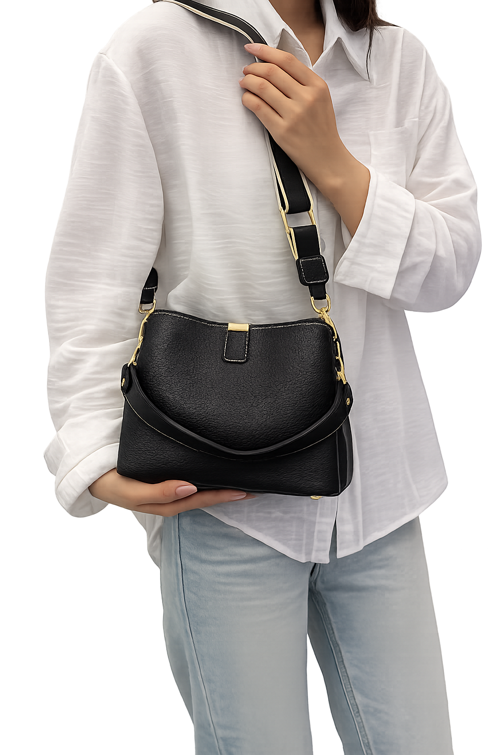 Lychee Pattern Shoulder Crossbody Bag
