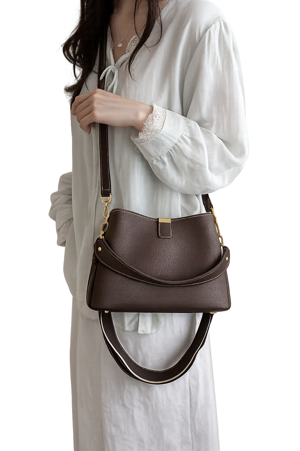 Lychee Pattern Shoulder Crossbody Bag