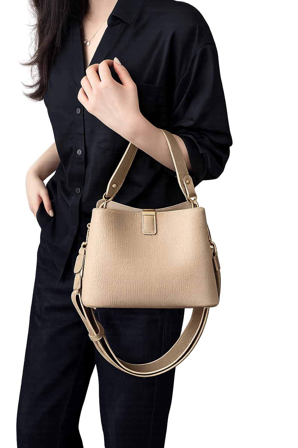 Lychee Pattern Shoulder Crossbody Bag