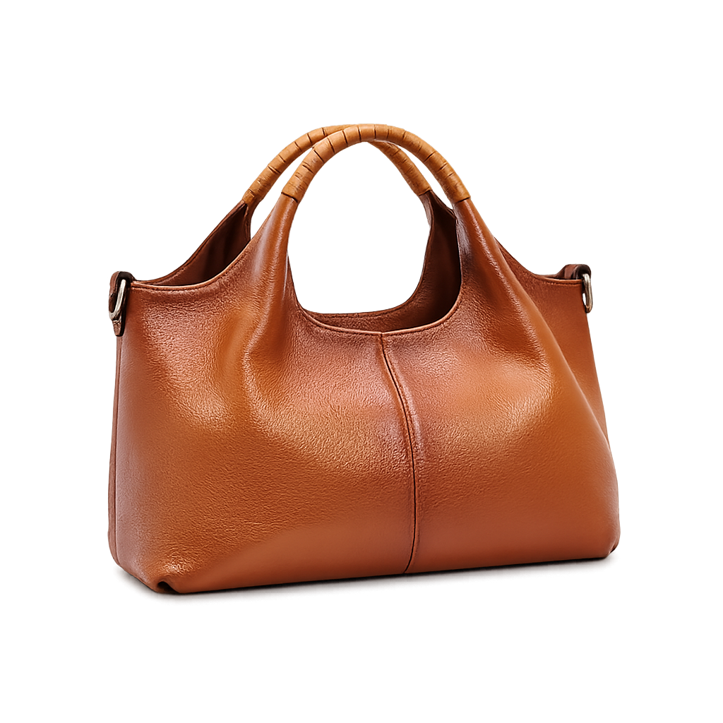 Fashionable Soft Leather Crossbody Tote Bag for Women