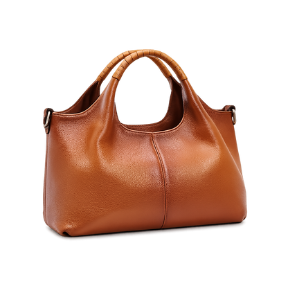 Fashionable Soft Leather Crossbody Tote Bag for Women