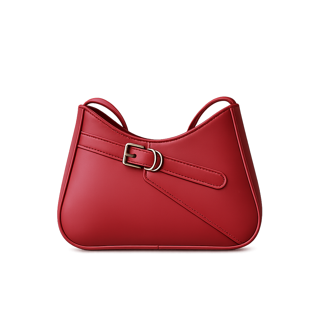 French Retro Shoulder Bag with Adjustable Strap