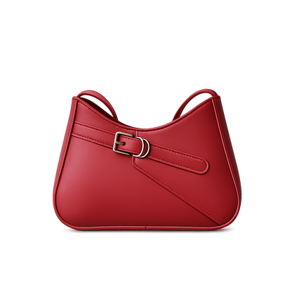 French Retro Shoulder Bag with Adjustable Strap