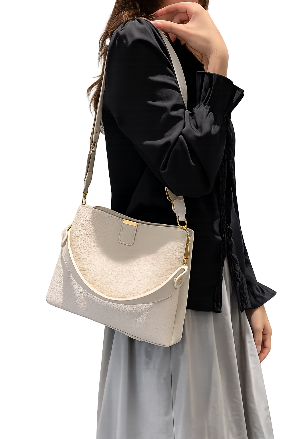 Lychee Pattern Shoulder Crossbody Bag