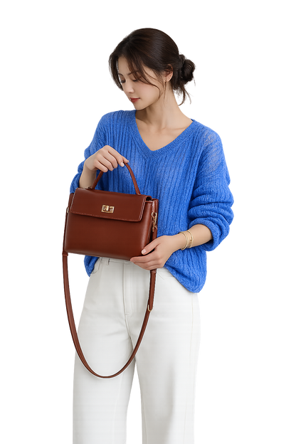 Genuine Leather Crossbody Shoulder Bag