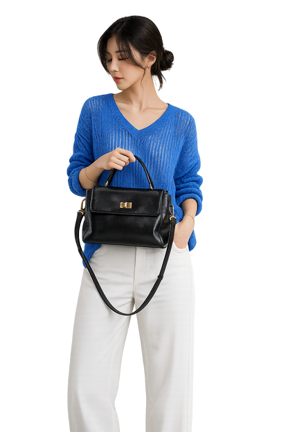 Genuine Leather Crossbody Shoulder Bag